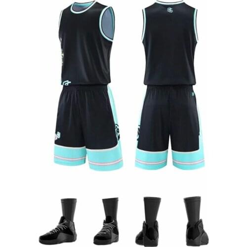 New Mens Throwback Basketball Jerseys Set Boys Blank College Team Basketball Clothes Adult Sports Training Suits Uniforms Print