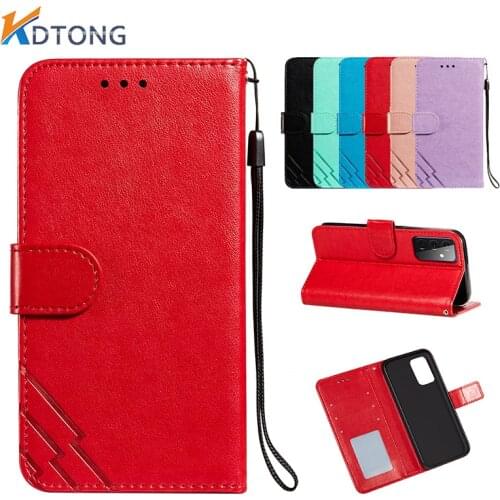 Solid Color Embossed Leather Case For Samsung Galaxy A22 A21 A20 A12 A11 A10 A9 A8 A7 A6 A5 A02 A01 S E Plus Star Lite Cover