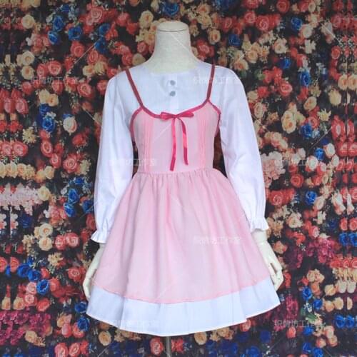 Anime Your Lie In April Cosplay Shigatsu Wa Kimi No Use Kaori Miyazono First Episode Adult Pink Dress Cosplay Costume Wig