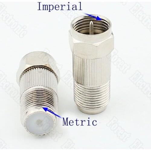 Inch male metric F female adapter British internal thread to metric external thread metric inch conversion head f head