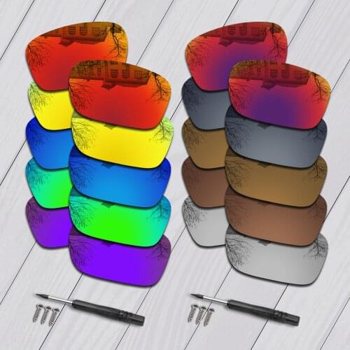 E.O.S Polarized Enhanced Replacement Lenses & Black Screwdriver & Screws for Oakley Twoface OO9189 Sunglasses - Multiple Choice