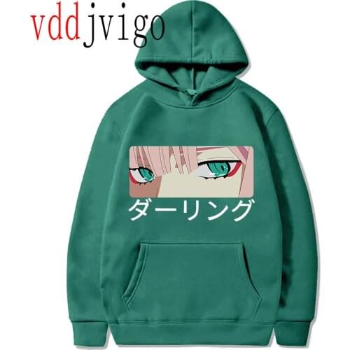 Janpanese manga anime Darling In The Franxx Cartoon Print Hoody Men Women Unisex Sweatshirts Fashion Zero Two Printing Hoodies