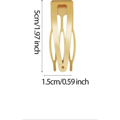 1Pcs Double-grip Hair Clips Metal Snap Barrettes Hair Styling Tools for Women Girls Hair Side Clamps Non-slip Hair Clips