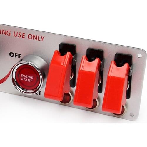 12V Ignition Switch Car Engine Start Push Button LED Toggle For Racing Cars