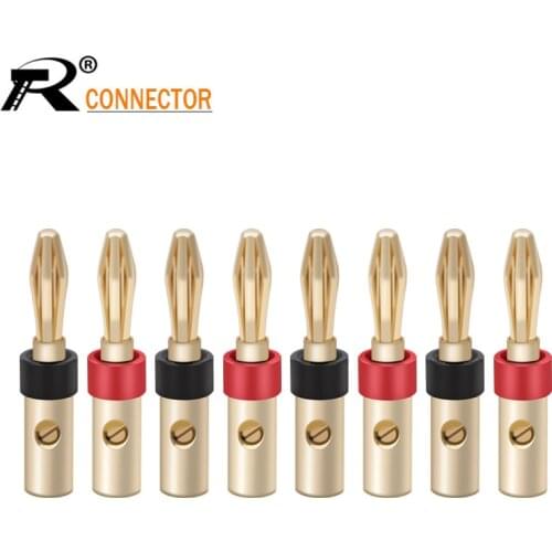 10Pcs/5Pairs Banana Plugs Connector Corrosion-Resistant Banana Connector Jack for Audio Video Amplifier Speaker Cable Jack