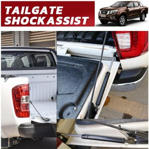 Shock Assist for Nissan Navara D23 NP300 2014-2020 for Pickup Accessories Stainless Rear Tailgate Slow Down Gas Struts Damper
