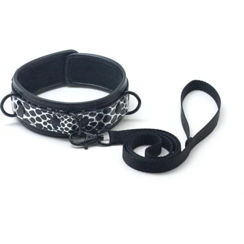BDSM Faux Leather Collar With Plush Lining Slave Bondage Belt Fetish Erotic Sex Products Adult Toys For Woman Men Couples