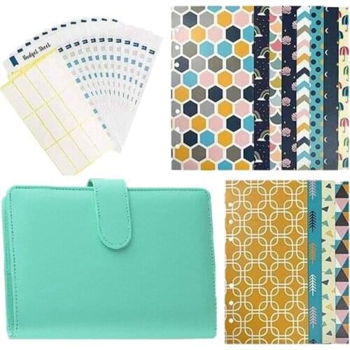 Budget Envelope Budget Binder 26 Pcs PU Leather Budget Cash Envelopes Cash Binder Money Organizer for Budgeting
