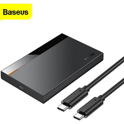 Baseus HDD Case 2.5 SATA to USB 3.0 Type C 3.1 Adapter HDD Enclosure External Hard Disk Case 6TB HD Hard Drive SSD HDD Box Caddy