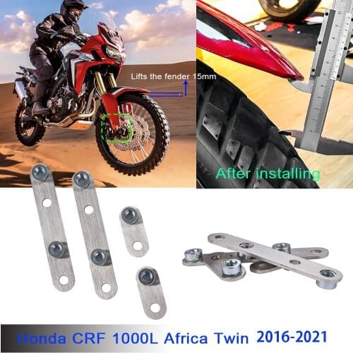 CRF1000L Stainless Steel Front Fender Mudguards Riser Rising Kit 15mm for Honda CRF 1000L CRF 1000 L Africa Twin 16 17 2018 2019
