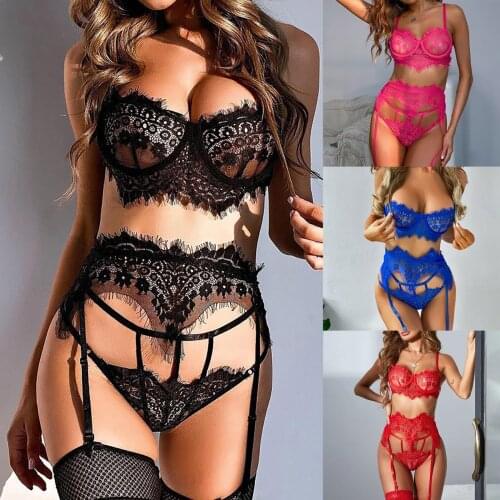 Ladies Strap Lace Crochet Cutout Teddy Lingerie Embroidery Gauze Underwear Comfortable Underpants for Sleepwear трусы женские
