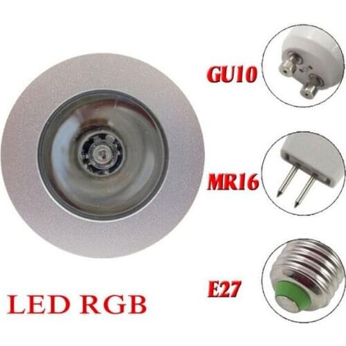 E27 E14 GU10 MR16 GU5.3 B22 3W RGB LED Spot Lights Magic RGB LED Bulb Lighting With IR Remote Control 16 Colors