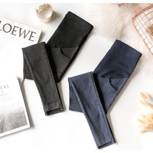 High Stretch Jeans Maternity Clothes For Pregnant Women Pants Skinny Pregnancy Jeans Clothing Spring Maternity Pants Gravidas