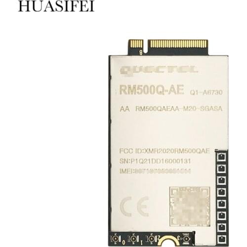HUASIFEI RM500Q 5G NR Module Cover global 5G frequency bands, up to 5.0Gbps DL 4 × 4 MIMO for 5G NR and LTE-A bands WIFI