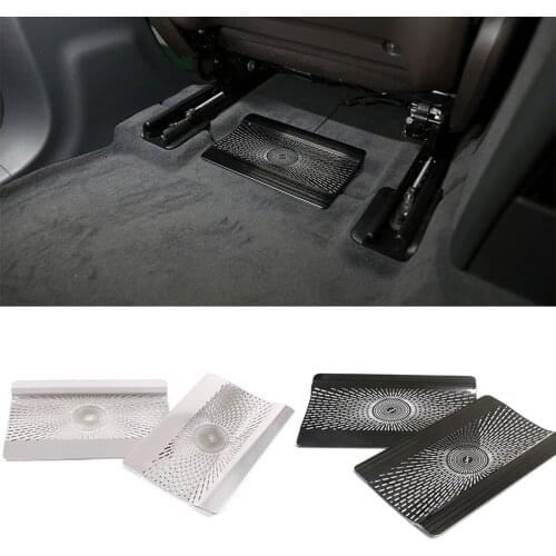 Car SS Air Outlet Cover For Mercedes Benz GLE Class 350 400 W167 2020+ Seat Under Air Conditioning outlet Vent Net frame Trim