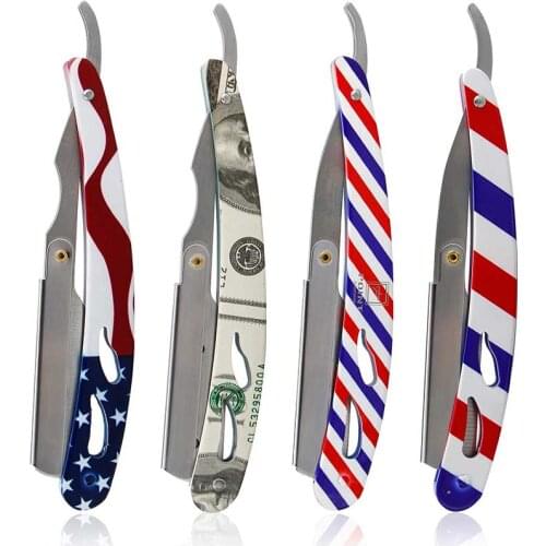 2021 Hot Vintage Beard Shaving Razor Blade Holder Stainless Steel Replacement Shaver Barber Beard Face Cleaning For Men