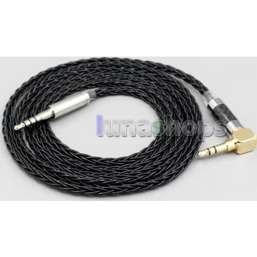 LN006337 XLR Balanced 3.5mm 2.5mm 8 Cores Silver Plated Headphone Cable For Fostex T60RP T20RP T40RPmkII T50RP Headphones