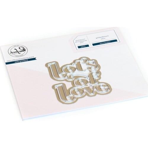Lots of love metal cutting dies crapbook diary decoration mold branding template DIY greeting card handmade 2021