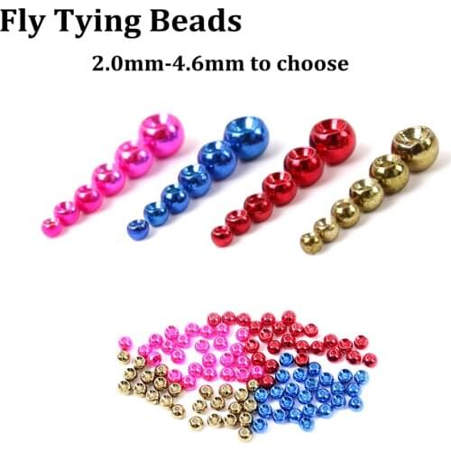 Maximumcatch25 Pieces 2.0-4.6 mm Tungsten Fly Tying Nymph Ball Beads Tying Material