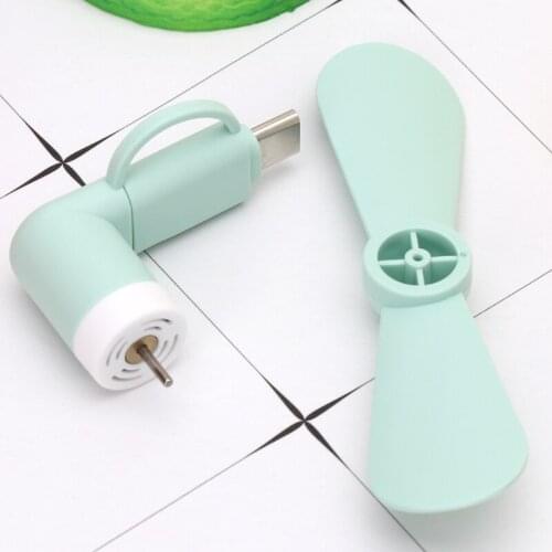 Fan Mini Handheld USB Fans 2in1 Types C Micro USB Mini Fan Cooler for samsungXiaomiHuaweiHTC Cell Phone
