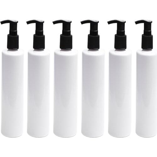 1Pcs 200ML Refillable Plastic Pump Dispenser Bottles for Lotion, Massage Oil, Shampoo and More BPA/Latex Travel Container