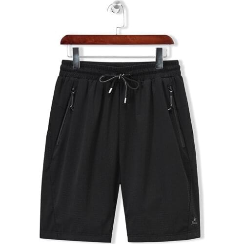 Mens Summer Casual Shorts Plus Size L-8XL Daily Breathable Mesh Running Men Black Nylon Spandex Sweat Comfortable Male Shorts