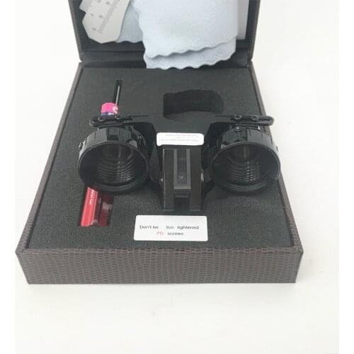 Orginal Korea 1.5/2.5-3.0/4.0X Binocular Magnifier Loupes+Medical Headlight Double LED Head Light Dental Surgical Headlamp