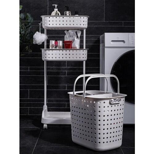 Toilet Shelf Floor Type Multi-storey Bathroom Toilet Washing Machine Bathroom Washing Room Washing Clothes Storage