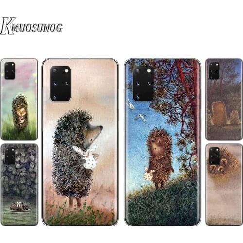 Hedgehog in the Fog For Samsung S20 FE A91 A81 A72 A71 A52 A51 A42 A41 A32 A31 A21 A12 Lite Transparent Phone Case