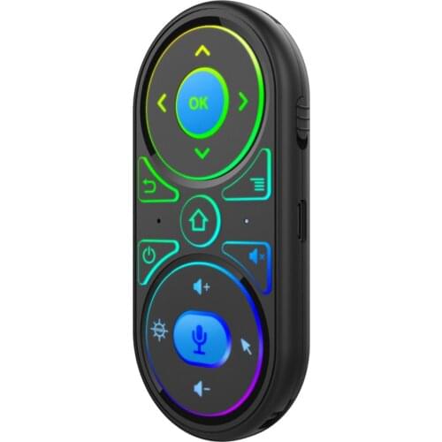 G11 Smart Voice Remote Control Air Mouse RGB Backlit Gyro 2.4G Universal Remote Control IR Learning for X96 H96 Android TV BOX