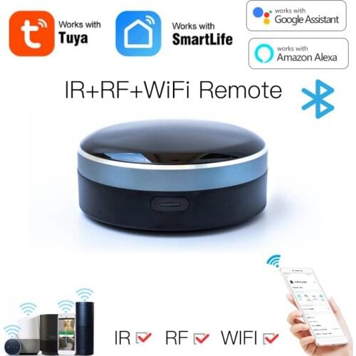 Tuya Smart Life WiFi+Bluetooth Radio Frequency RF433 Infrared Remote Universal Remote Controller Work With Alexa Google Home