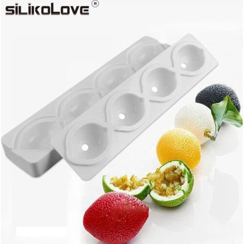 SILIKOLOVE 4 Cavities Lemon Silicone Mold Brownies Cake Molds Baking Dessert Cake Decorating Tools