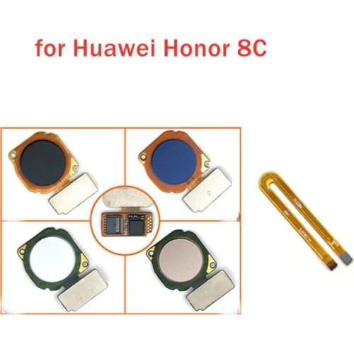 For Huawei Honor 8C Fingerprint Sensor Scanner Connector Home Button Key Touch ID Flex Cable Repair Spare Parts Test QC