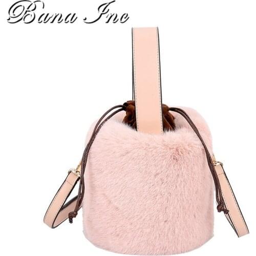 Top Handle bag Fashion Faux Fur Winter Bags For Women 2020 Shoulder Crossbody Bag Ladies Plush Handbags Designers Bolsa Feminina