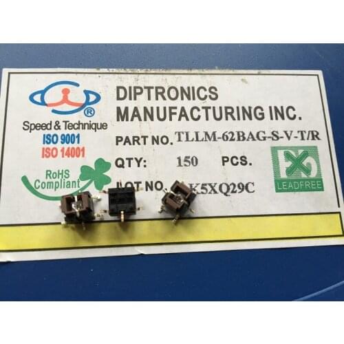 Taiwan Yuanda DIP TLLM-62BAG with light touch switch 6*6*7.8mm bicolor orange green