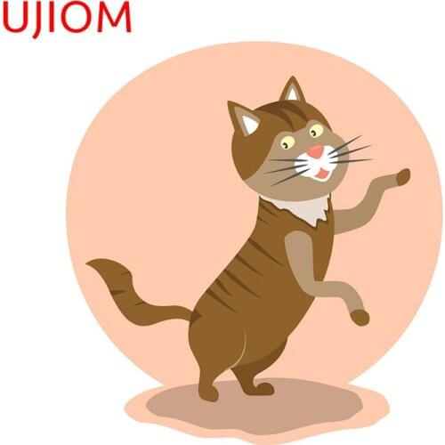 UJIOM Cute Cat Wall Decorations Living Room Decals Bedroom Accessories Room Decor Wall Stickers Decor Poster Mural Art