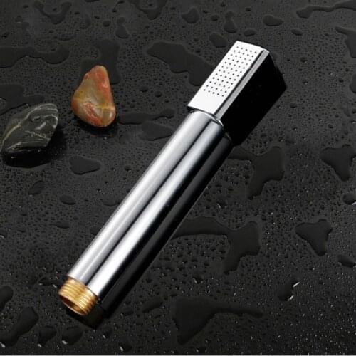 Water Saving Copper Handheld Shower Head Stainless Steel Hand Showers Square