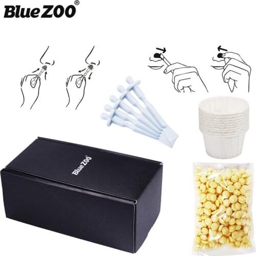 50g Nose Hair Removal Wax Kit Painless Easy Mens Nasal Waxing Nose Hair Wax Beans Cleaning Wax Kit Facial Hair Removal