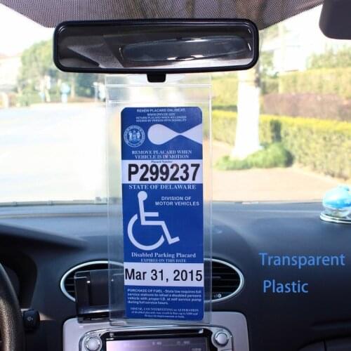 Protection Parking Permit cover Handicap Parking Permit Holder Storage organizer Parking Placard Protector #8