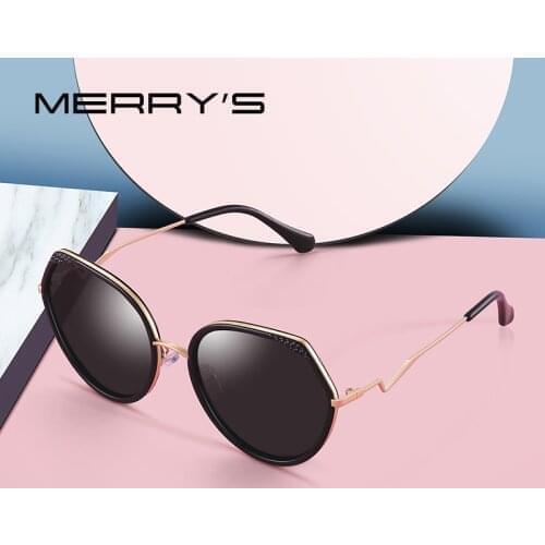 MERRYS Women Cat Eye Fashion Polarized Sunglasses Ladies Vintage Trending Eyewear UV400 Protection S6312