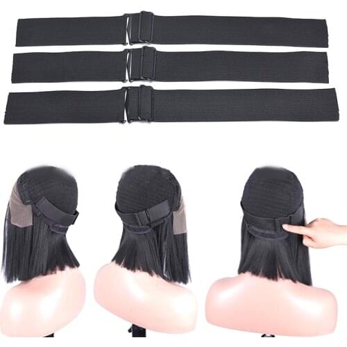 1PC New Adjustable Black Elastic Band For Hair Nets Hair Styling Tools Making Wig Caps Sewing Elastic Bands 35mm width avilable
