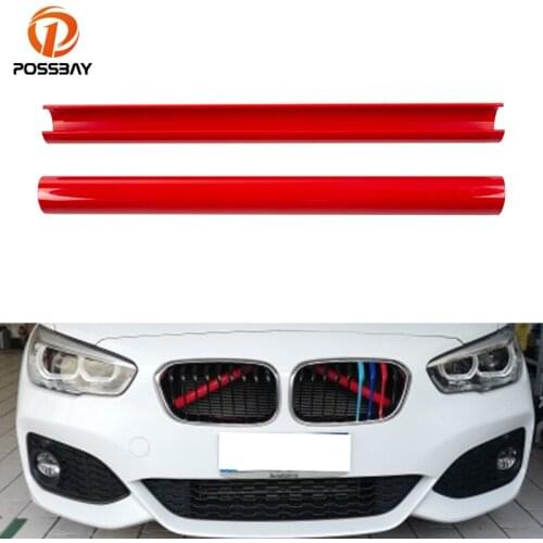 2 Pcs Car Front Kidney Grille Trim Strips Frame Cover for BMW X3 F25 G01 X4 G02 X5 G05 Sport Style Strip Frame Auto Stickers