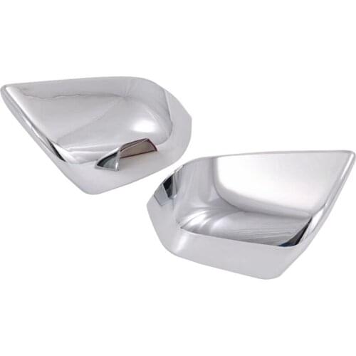 2pcs Car Protection Mirror Cover For Tesla Model 3 Matte Chrome Rear-view Mirror Cover Cap Seat Adjustment Switch Button Cover