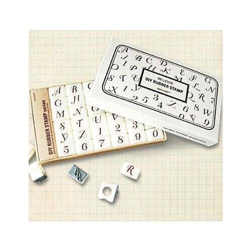 36PCS/LOT Korea stationery lace flower digital letter stamp Bellevue Diy rubber stamp SPRINGTIME ALIENEYE FLUF Diy rubber stamp