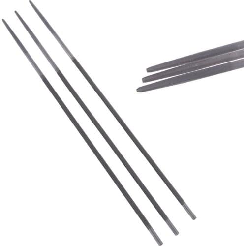 3x Pro 4mm Round Chainsaw Saw Chain Files Filing Sharpener For Woodwork New