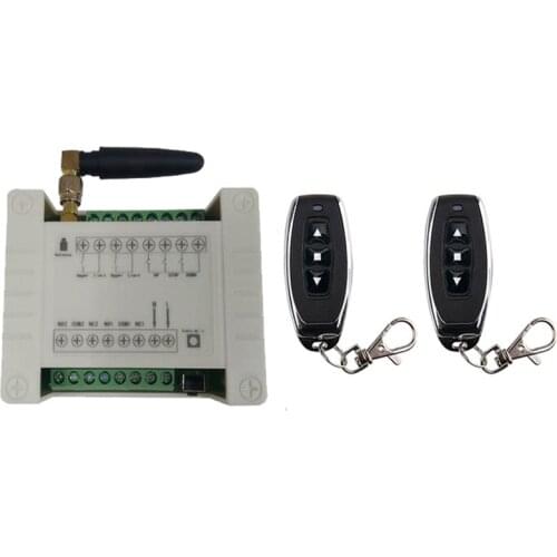 433mhz RF 12V 24V 48V electric door/curtain/shutters limit wireless radio remote control switch for forward and reverse motors