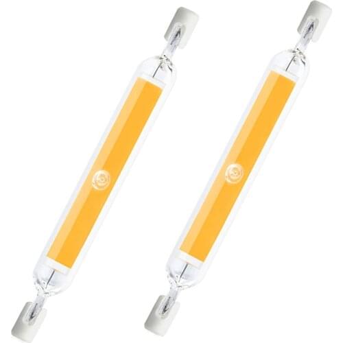 9W R7S LED COB 118MM Light Bulbs - Lustaled R7S Base J118 LED Glass Tube Lamp 100W T3 Double Ended J-Type Linear Halogen jk1159