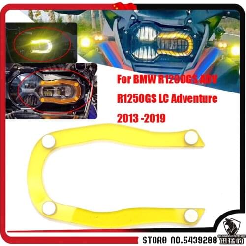 Motorcycle Accessories For BMW R1200GS Grille Headlight Protector Guard Lense Cover Fit For BMW R 1200 GS LC ADV 13-18 Acrylic
