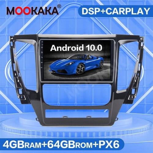 Android 10.0 4GB+64GB Car Multimedia Player For Mitsubish Pajero 2017 2018 2019 GPS Navigation Radio Stereo Head Unit Audio DSP