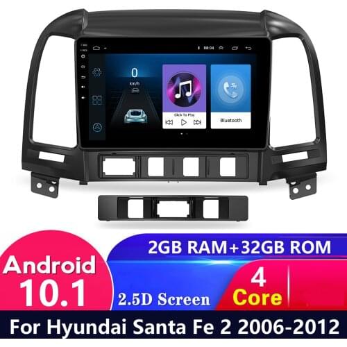 Android 10.1 Car radio Multimedia auto Stereo Gps Navigation Bluetooth Video Player 2Din dvd For Hyundai Santa Fe 2 2006-2012